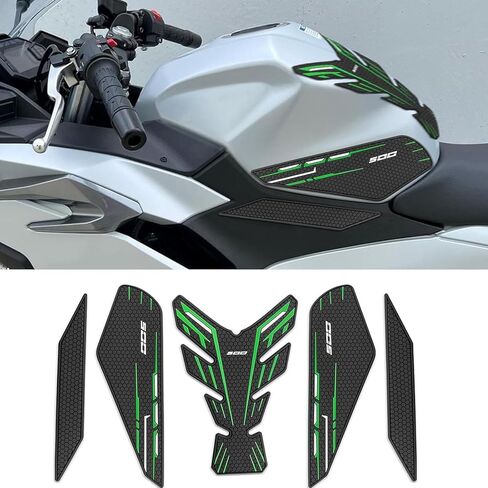 For Ninja 500 Z500 Ninja 500 SE Ninja500 2024 2025 2026 New Accessories Side Fuel Tank Pads Protection Stickers Decals Fuel Tank Knee Pads Traction Pads Fuel Tank Pads (Grey) in Saudi Arabia