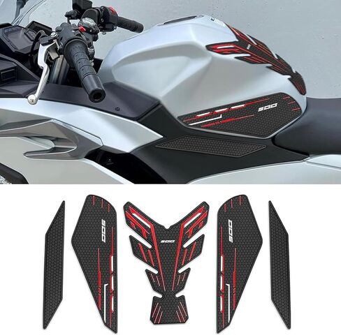 للنينجا 500 Z500 نينجا 500 SE Ninja500 2024 2025 2026 ملحقات جديدة وسادات جانبية لخزان الوقود ملصقات حماية ملصقات لخزان الوقود وسادات الركبة وسادات الجر وسادات خزان الوقود (رمادي) in Kuwait