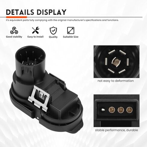 Rear Bumper Trailer Tow Hitch Receptacle Plug 23404450 Compatible with Canyon Colorado 2015-2022 Silverado 2014-2019 Sierra Escalade Trailer Brake Harness Towing 7 pin 4 pin Trailer Adapter 22799842 in Kuwait