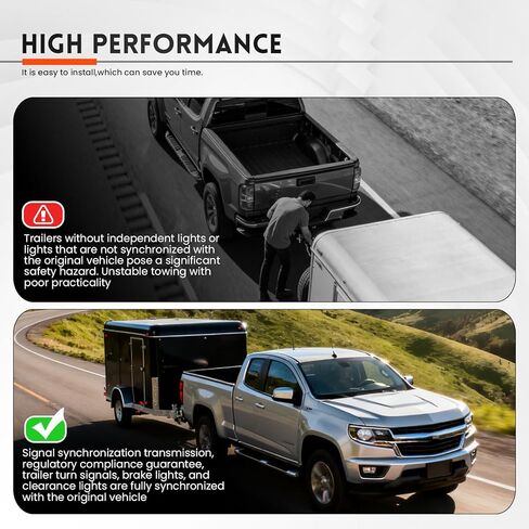 Rear Bumper Trailer Tow Hitch Receptacle Plug 23404450 Compatible with Canyon Colorado 2015-2022 Silverado 2014-2019 Sierra Escalade Trailer Brake Harness Towing 7 pin 4 pin Trailer Adapter 22799842 in Kuwait