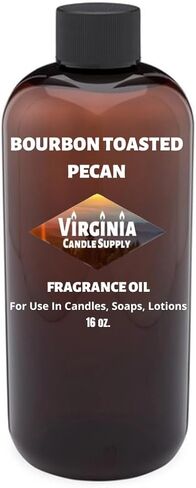 زيت عطر جوز البقان المحمص من بوربون (إصدارنا من اسم العلامة التجارية) (زجاجة 16 أونصة) لصنع الشموع، وصناعة الصابون، وصناعة التارت، وبخاخات الغرف، والمستحضرات، ومعطرات السيارات، والسلايم، وقنابل الاستحمام in Kuwait
