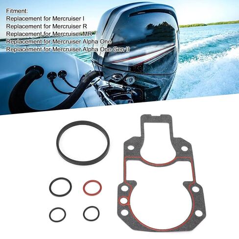 8pcs Marine Outdrive Gasket Set, Rubber Paperboard Modification Maintenance Replacement Kit for I R MR II in Kuwait