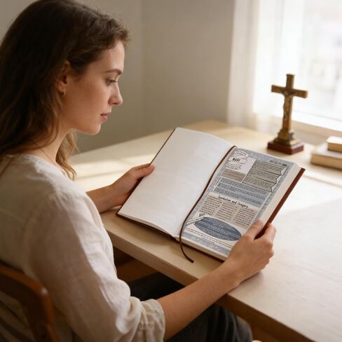 أدلة دراسة الكتاب المقدس مكونة من 66 صفحة ومجلة تعبدية تحتوي على اقتباسات يومية من الكتاب المقدس، ومطالبات الصلاة، وإشارات مرجعية، وأدلة التأمل - خطة شاملة لمدة عام وهدية مسيحية in Kuwait