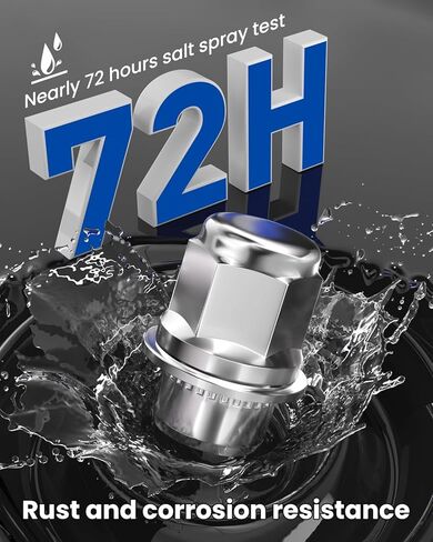 GAsupply 12x1.5 Lug Nuts Mag Seat, Closed End Chrome M12x1.5 Wheel Lug Nut, 1.46" 37mm Tall 13/16" 21mm Hex Flat Seat, 4 Pack in Saudi Arabia