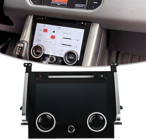 لوحة تحكم في المناخ LCD مقاس 10 بوصات تعمل باللمس لسيارة Land Rover Sport L494 2013-2017 مع تشغيل كامل لتكييف الهواء الأمامي والخلفي وشاشة عالية الدقة in Kuwait