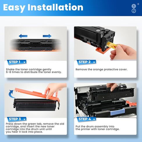 210A Toner Cartridges 4 Pack Color Laser jet Pro MFP 4301fdw Compatible for HP 210A 210X Toner Cartridges Replacement HP210A HP210X for Color Laser Pro 4201dw 4201dn MFP 4301fdn 4301fdw 4301dw Printer in Saudi Arabia
