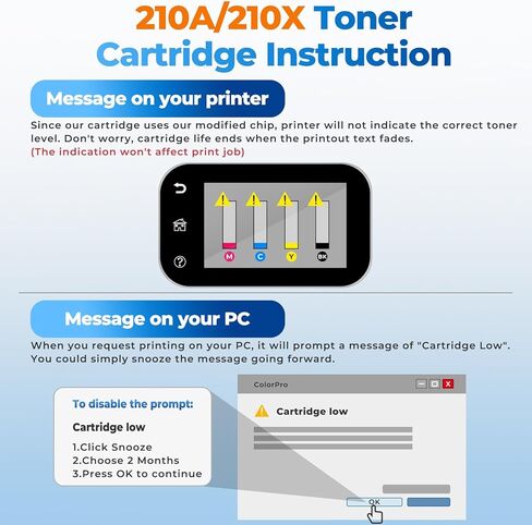210A Toner Cartridges 4 Pack Color Laser jet Pro MFP 4301fdw Compatible for HP 210A 210X Toner Cartridges Replacement HP210A HP210X for Color Laser Pro 4201dw 4201dn MFP 4301fdn 4301fdw 4301dw Printer in Saudi Arabia