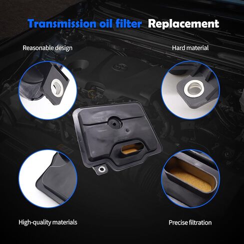 62TE Automatic Transmission Filter with Gasket Kit Compatible with Dodge Grand Caravan Avenger Journey Ram ProMaster 1500 2500 3500 Chrysler Town & Country 200 Sebring # 68018555AA FT1240 58128 in Kuwait