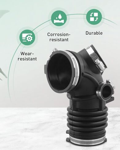Air Intake Hose Fits for Toyota Highlander 2006 2007 2008 2009 2010 3.3L V6 Hybrid Egnine, Air Cleaner Hose with Clamp, Replacement 17881-20140 in Kuwait