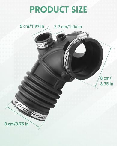 Air Intake Hose Fits for Toyota Highlander 2006 2007 2008 2009 2010 3.3L V6 Hybrid Egnine, Air Cleaner Hose with Clamp, Replacement 17881-20140 in Kuwait