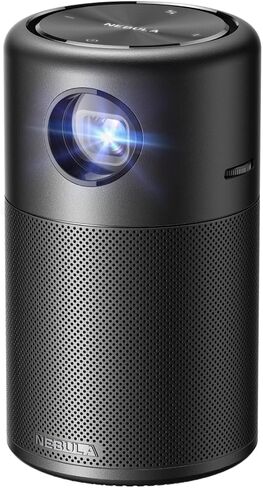 جهاز عرض ليزر NEBULA Capsule 3، تمت ترقيته مع تلفزيون Google وNetflix الرسمي، وجهاز عرض تلفزيون ذكي صغير مزود بتقنية Wi-Fi، وجهاز عرض محمول خارجي، وDolby Digital، وشاشة 120 بوصة، وبطارية مدمجة 2.5 ساعة in Kuwait