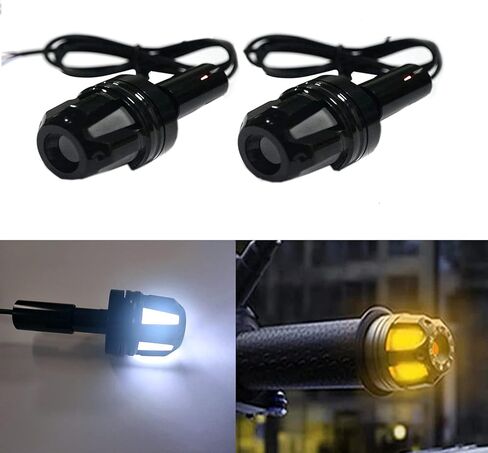 أضواء LED لنهاية شريط الدراجة النارية، كهرمان مقاوم للماء ومكونات معدلة بيضاء لقيادة شريط الرأس مصباح إشارة الانعطاف in Kuwait