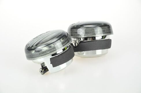 TOPZONE Fit for Suzuki BOULEVARD - C50/ C50C/ C50T - VL800; Boulevard C50 B.O.S.S; BOULEVARD M50 - VZ800; 35610-38AA0; Turn Indicator Lamp Blinker Signal Light Lens, No bulbs (Smoke) in Kuwait