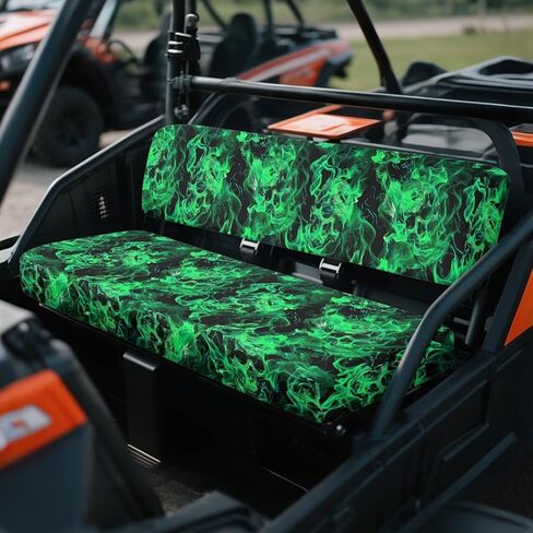 أغطية مقاعد دوج باو براتيرن UTV من النيوبرين متوافقة مع Kawasaki Mule 3020 2002-2003 غطاء وسادة مقعد UTV مرن مقاوم للغبار للبغل 4010 in Kuwait