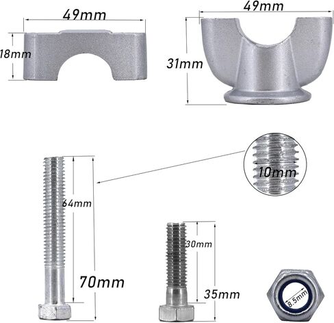 المقود الناهضون جبل المشابك ، 7/8 "22 مللي متر دراجة نارية المقود الناهض استبدال ل XR50 الترابية دراجة الطرق غير الممهدة ATV سكوتر in Kuwait