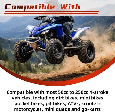 7/8" 22mm Twists Throttle Handle Grip Cable Mini Bike 7/8 Handlebar Grips for Dirt Pit Bike ATVs Powersports Motorcycles 50 90 110 125 150 200 250cc CRF TTR KLX 4-Stroke Throttle Assembly Red in Saudi Arabia