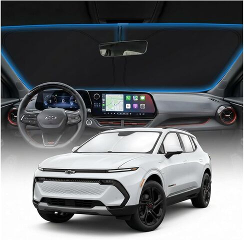 for Chevy Equinox Sun Shade Windshield Cover - Custom Fit Equinox Accessories 2018-2025 2026 Sunshade Foldable UV Protection & Heat Shield Sun Visor Accessories in Saudi Arabia