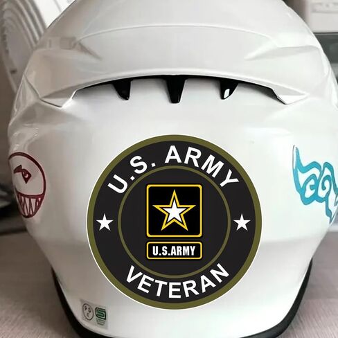 2pcs 4.72"x4.72" U.S. Army Veteran Vinyl Car Decals - Self-Adhesive Window Stickers for Trucks & Outdoor Use, for Car Stickers, Laptops, Motorcycles, Fun Gifts |#CZ428 in Saudi Arabia