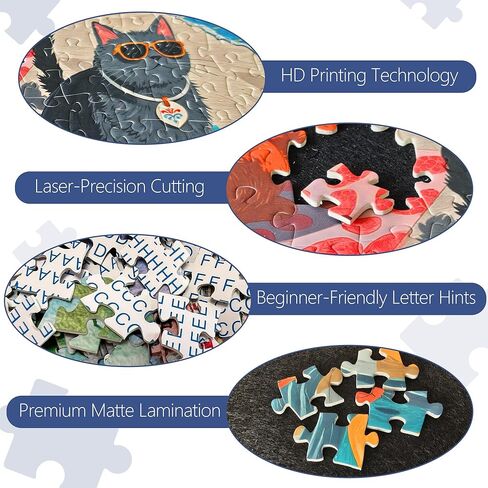 1000 Pieces Puzzle for Adults, Challenging Funny Paws Poolside Party Jigsaw Puzzles, Premium Matte Finish, 27.56 x 19.68 Inches, Perfect for Game Nights in Saudi Arabia