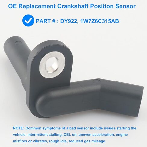 Crankshaft Position Sensor, Crank Sensor Replace DY922, 1W7Z6C315AB Compatible with Ford Lincoln Mercury - Crown Victoria, E150, Excursion, Expedition, F150, Mustang, Navigator, Grand Marquis, More in Kuwait
