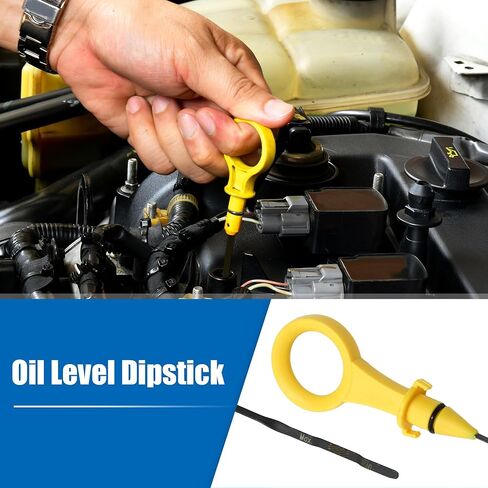 X AUTOHAUX 1 قطعة مقياس زيت المحرك مقياس مستوى زيت المحرك لمحرك أودي A3 2009-2013 2.0L لمحرك أودي A3 كواترو 2009-2013 2.0L محرك 06H115611E in Kuwait