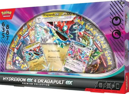 Pokemon TCG: Hydreigon ex & Dragapult ex Premium Collection - 10 Packs, Promo Cards in Kuwait