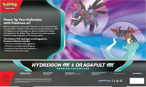 Pokemon TCG: Hydreigon ex & Dragapult ex Premium Collection - 10 Packs, Promo Cards in Kuwait