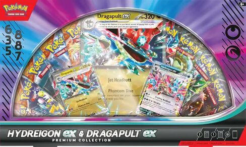 Pokemon TCG: Hydreigon ex & Dragapult ex Premium Collection - 10 Packs, Promo Cards in Kuwait