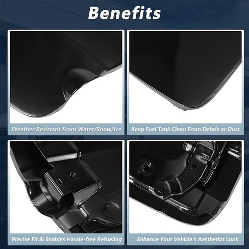 Fuel Tank Door for Toyota Tacoma 5FT Bed 2016 2017 2018 2019 2020 2021 2022 2023 Fuel Filler Door Assembly No.77305-04080 Black Fuel Filler Door Gas Cap in Kuwait