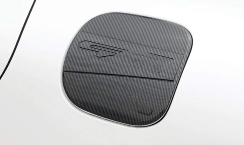 Carbon Fiber Car Fuel Gas Tank Cap Cover Gas Door Cover Trim Emblems for Kia K5 2021-2022-2023-2024 in Saudi Arabia