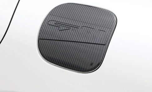 Carbon Fiber Car Fuel Gas Tank Cap Cover Gas Door Cover Trim Emblems for Kia K5 2021-2022-2023-2024 in Saudi Arabia
