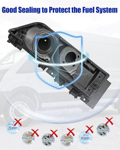Fuel Filler Door Housing Pocket Hinge with Cover Fit for Ford Transit Van 150 250 350/HD 2015-2020 Diesel Version, Fuel Door Cap Replace CK4Z5427936H CK4Z-5427936-H in Kuwait