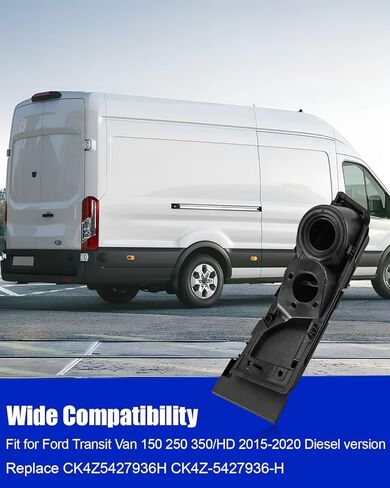 Fuel Filler Door Housing Pocket Hinge with Cover Fit for Ford Transit Van 150 250 350/HD 2015-2020 Diesel Version, Fuel Door Cap Replace CK4Z5427936H CK4Z-5427936-H in Kuwait