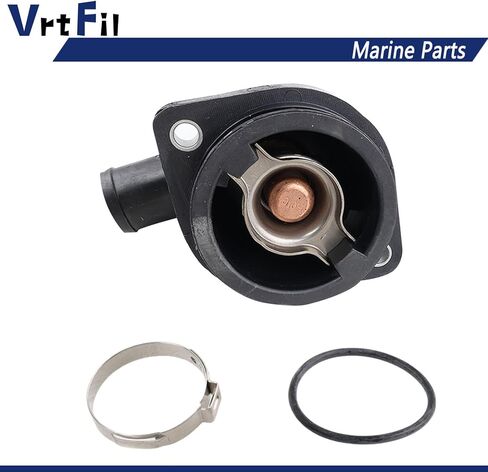 8M0090819 Thermostat Assembly Compatible with Mariner Mercury Outboard 65-115HP in Kuwait
