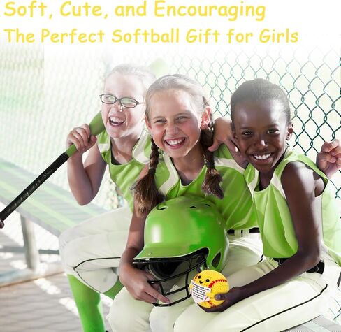 Rimvoe 6pcs Crochet Softball Gift with Positive Encouragement, Meaningful Keepsake for Senior Night or Graduation, Perfect for Players and Team in Saudi Arabia