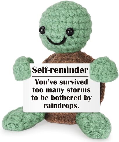 Christian Encouragement Crochet Turtle Gift for Women Men, Emotionally Healthy Relationships Gifts for Friends, Coworkers, Dad, Mom, Faith Based Gifts for Mothers Fathers Day Anniversary Birthday in Saudi Arabia