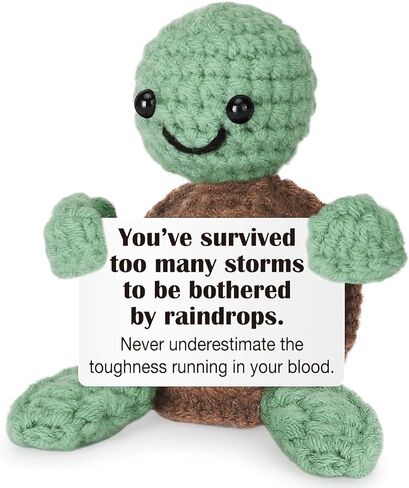 Christian Encouragement Crochet Turtle Gift for Women Men, Emotionally Healthy Relationships Gifts for Friends, Coworkers, Dad, Mom, Faith Based Gifts for Mothers Fathers Day Anniversary Birthday in Saudi Arabia