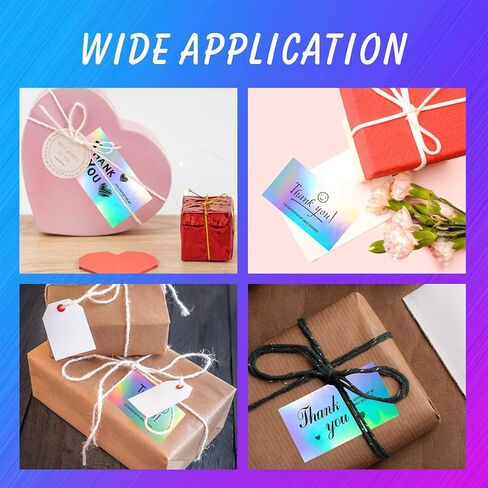 240Pcs Thank You Cards for Small Business, 6 Unique Styles of Holographic Gratitude Notes, Perfect for Retail Store Owners and Customer Appreciation, 2x3.5 Inch in Kuwait