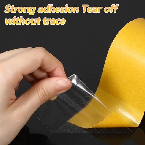 Ultra Thin Double Sided Tape Heavy Duty, 2 Inch x 66 Feet Clear Double-Sided Tape, Strong Double Stick Tapes for Crafts, Wall Decor, Rug & Carpet Fixing (20m×50mm) in Saudi Arabia