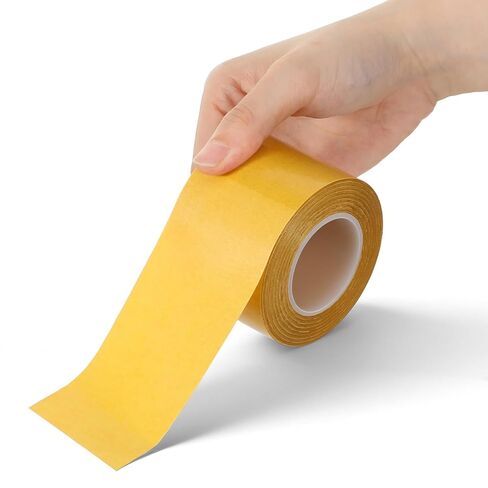 Ultra Thin Double Sided Tape Heavy Duty, 2 Inch x 66 Feet Clear Double-Sided Tape, Strong Double Stick Tapes for Crafts, Wall Decor, Rug & Carpet Fixing (20m×50mm) in Saudi Arabia