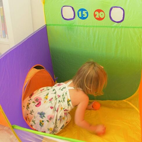 Kids Tent Fun Toss It Game Zone 3-in-1 Pop Up Tent Play Tents Indoor Outdoor Tent Great Game & Toy Gift for Children Fun by Alvantor (Include 4 Balls) in Saudi Arabia