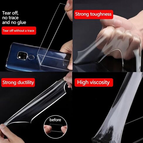Heavy Duty Double-Sided Nano Tape (16.4FT) – Clear, Removable, Traceless Mounting Tape with Strong Adhesion for Pictures, Posters, Carpets, and DIY Projects in Saudi Arabia