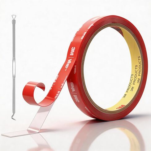 3M Clear Double Sided Tape Heavy Duty Made of VHB 4905 1/2 inch x 10 ft Ultra Thin Strong Adhesive for Electronics, Glass, Automotive Emblem Mounting in Saudi Arabia