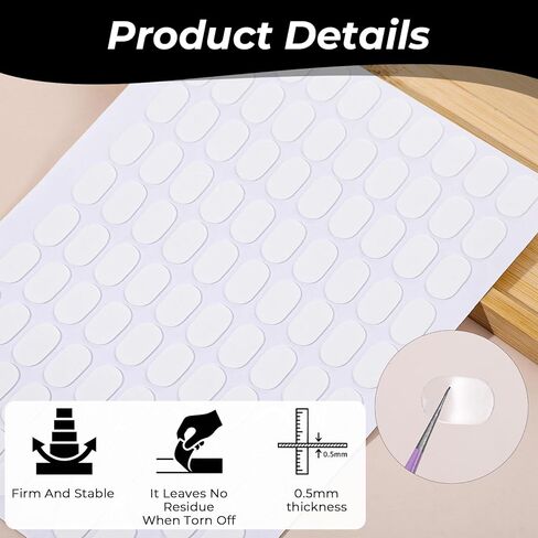 1200pcs Nail Stand Tape, Double Sided Nail Stand Sticky Tabs for Nails Stands Removable Waterproof for Holder Nails Display Book in Kuwait