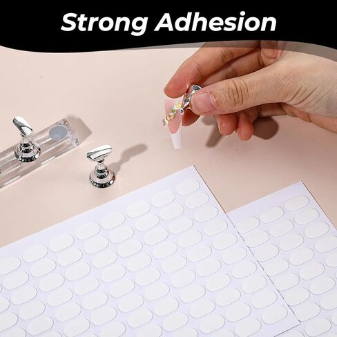 1200pcs Nail Stand Tape, Double Sided Nail Stand Sticky Tabs for Nails Stands Removable Waterproof for Holder Nails Display Book in Kuwait