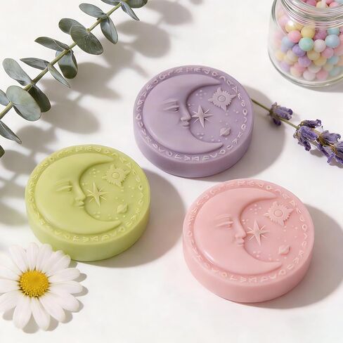 3D Moon Face Candle Mold Luna Goddess Candle Silicone Molds for Candles Making Resin Casting Aromatherapy Candles Handmade Wax Home Decor in Saudi Arabia