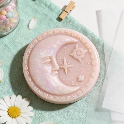 3D Moon Face Candle Mold Luna Goddess Candle Silicone Molds for Candles Making Resin Casting Aromatherapy Candles Handmade Wax Home Decor in Saudi Arabia