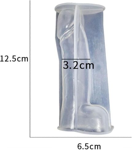 Transparent Silicone Candle Molds in Penis/Vulva Design Reusable 3D Silicone Mould for DIY Creative Accessories Molds Candle Making 4.9x2.6''/12.5x6.5cm in Kuwait