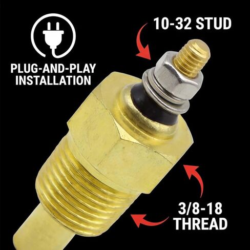 Water Temperature Sensor 806490T Compatible with Mercruiser Mercury Volvo Penta Sierra OMC Inboard V6 V8 Engines Replaces 806490 806490T 3853787 385387 872068 97257 97257A1 36525 980613 in Kuwait