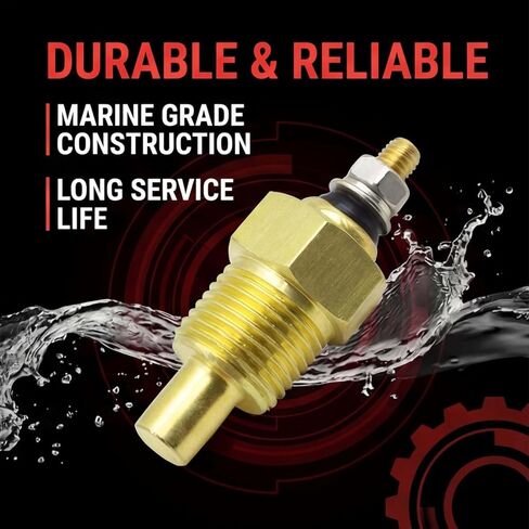 Water Temperature Sensor 806490T Compatible with Mercruiser Mercury Volvo Penta Sierra OMC Inboard V6 V8 Engines Replaces 806490 806490T 3853787 385387 872068 97257 97257A1 36525 980613 in Kuwait